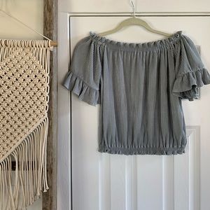 Off The Shoulder Crop Blouse from Poof!